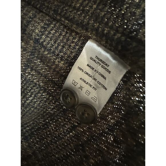 Thursday Boot Co. Summit Flannel Shirt Sequoia Plaid Brown Button Up Men's XL - Picture 9 of 13